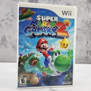 Super Mario Galaxy 2 (Nintendo Wii, 2010) w/ Manual
